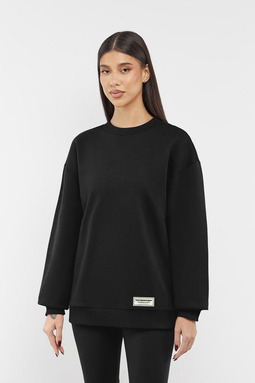 Oversized Contrast Sweatshirt