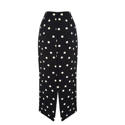 POLKA DOT PATTERNED PENCIL SKIRT SET